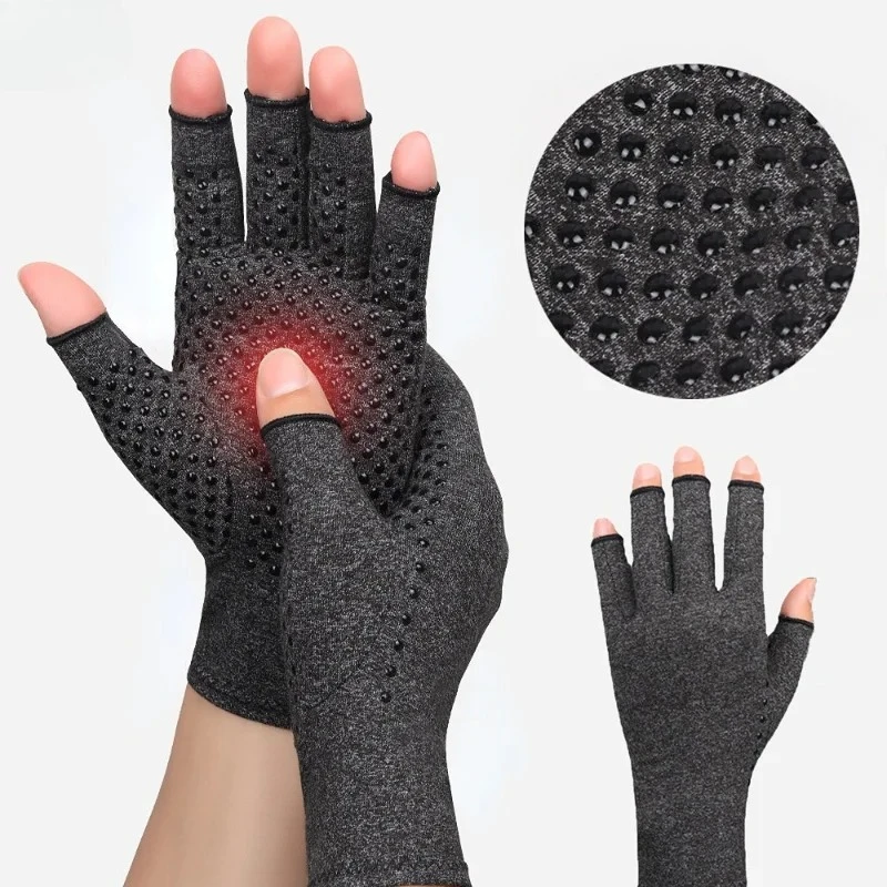 

Pair Compression Arthritis Gloves Wrist Support Brace Carpal Tunnel Pain Relief Adult Therapy Wristband Anti-Slip Work Gloves