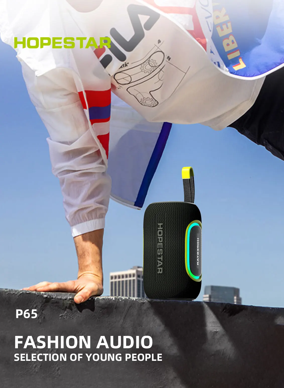 HOPESTAR P65 20W Wireless Speaker 3000mAh Long Battery Life with RGB