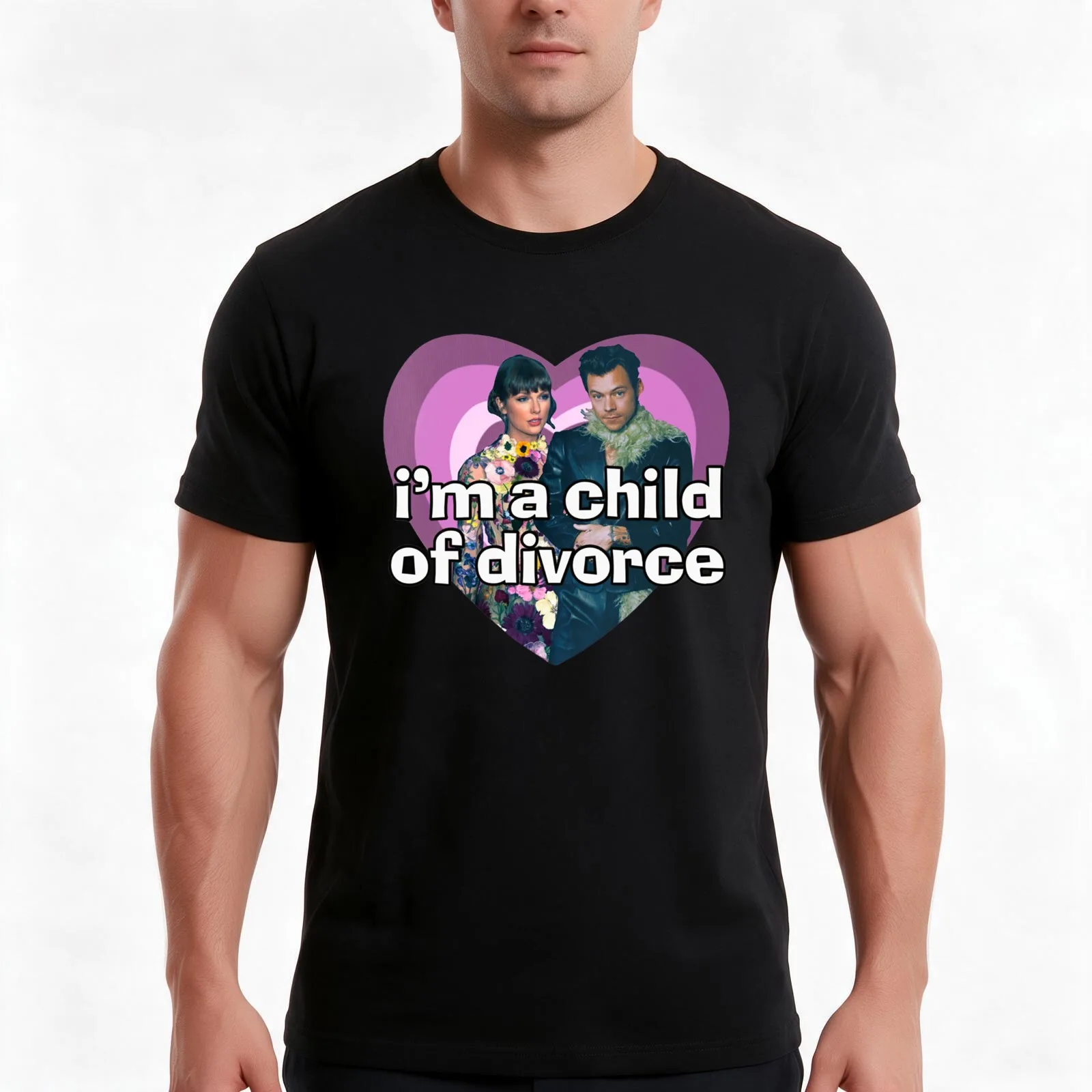 I-am-a-child-of-divorce T-Shirt Summer Casual Cotton Tee Oversized Streetwear Tops Vintage Graphic Print Unisex Men Women