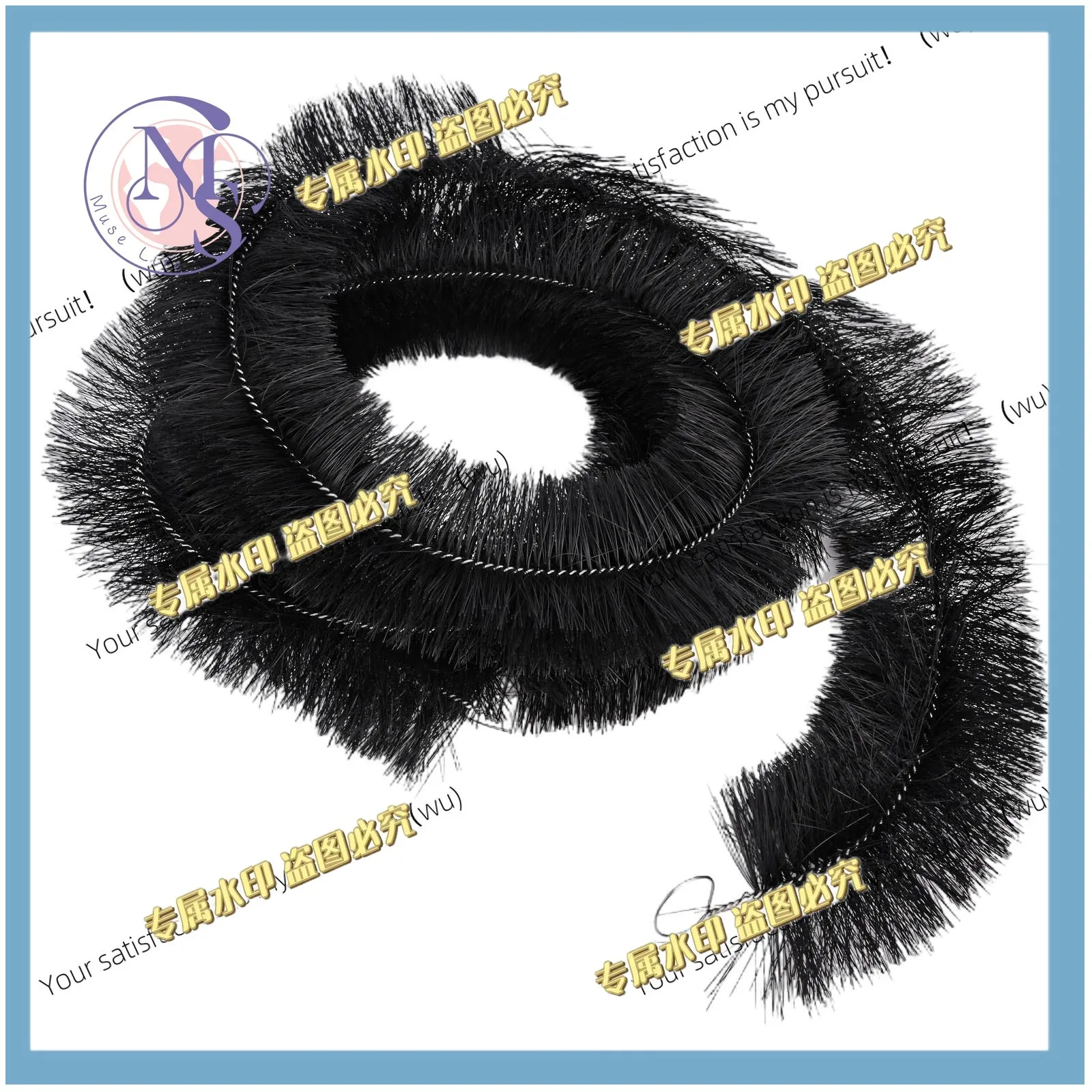 4M gutter protective brush, blade filter, protective clog remover, suitable for roof downspouts