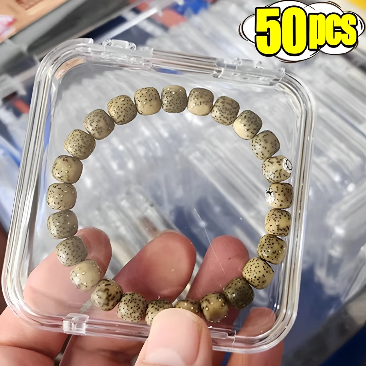 

50/1Pcs Press-on Nail Storage Box Acrylic Transparent Container Jewelry Earring Rings Bracelet Boxes Nail Display Packaging Case