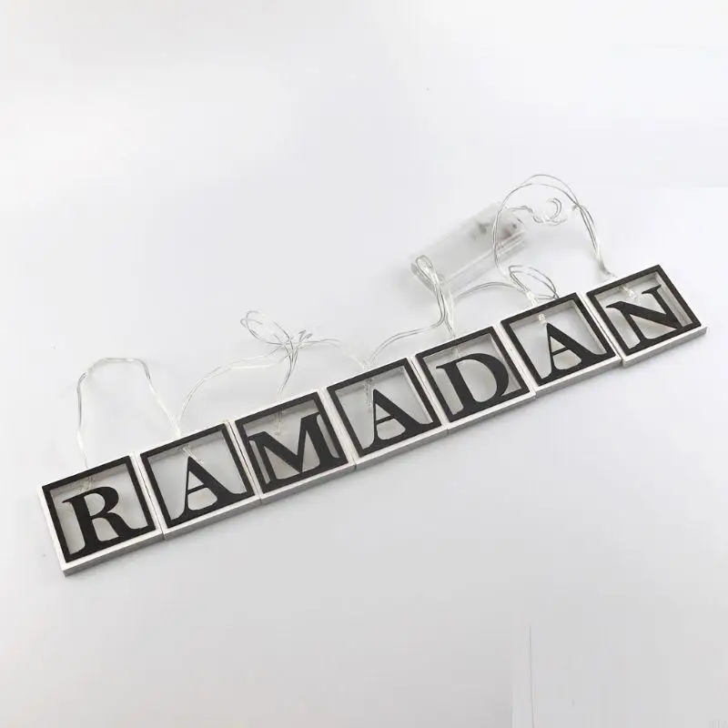 A9LA Eid Led Light Hangend Eid Festival Landschap Familie samen Romantisch diner