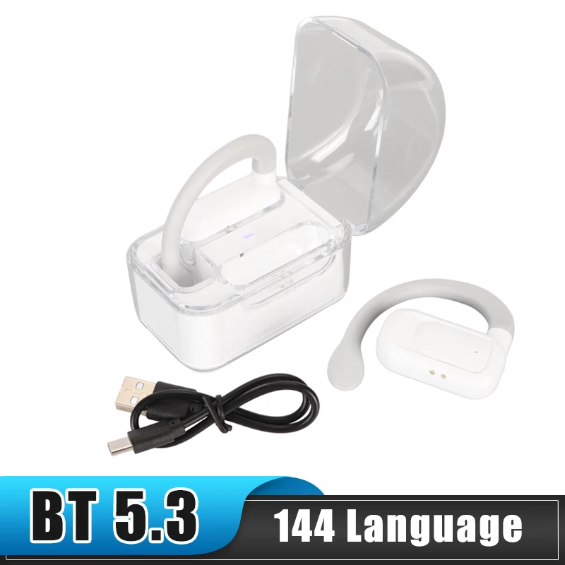 Sprachübersetzer-Ohrhörer Bluetooth 5.3 144 Sprach-Online-Mehrzweck-Übersetzergerät zum Anrufen für IOS