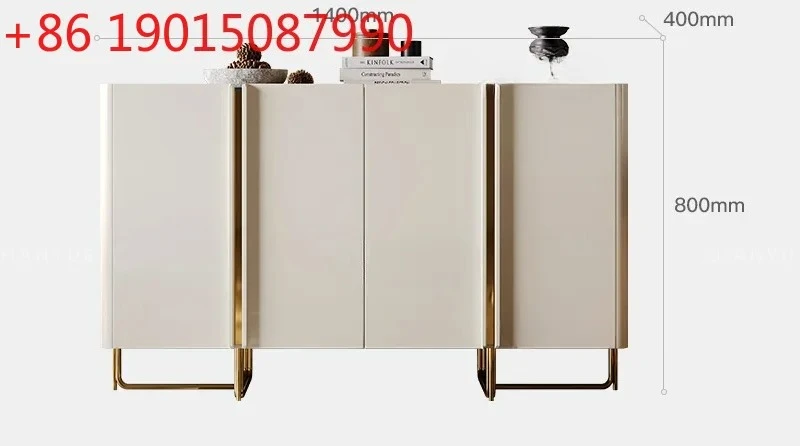 

N Nordic Cream Style Solid Wood Entrance Cabinet Household Minimalist Storage Cabinet
