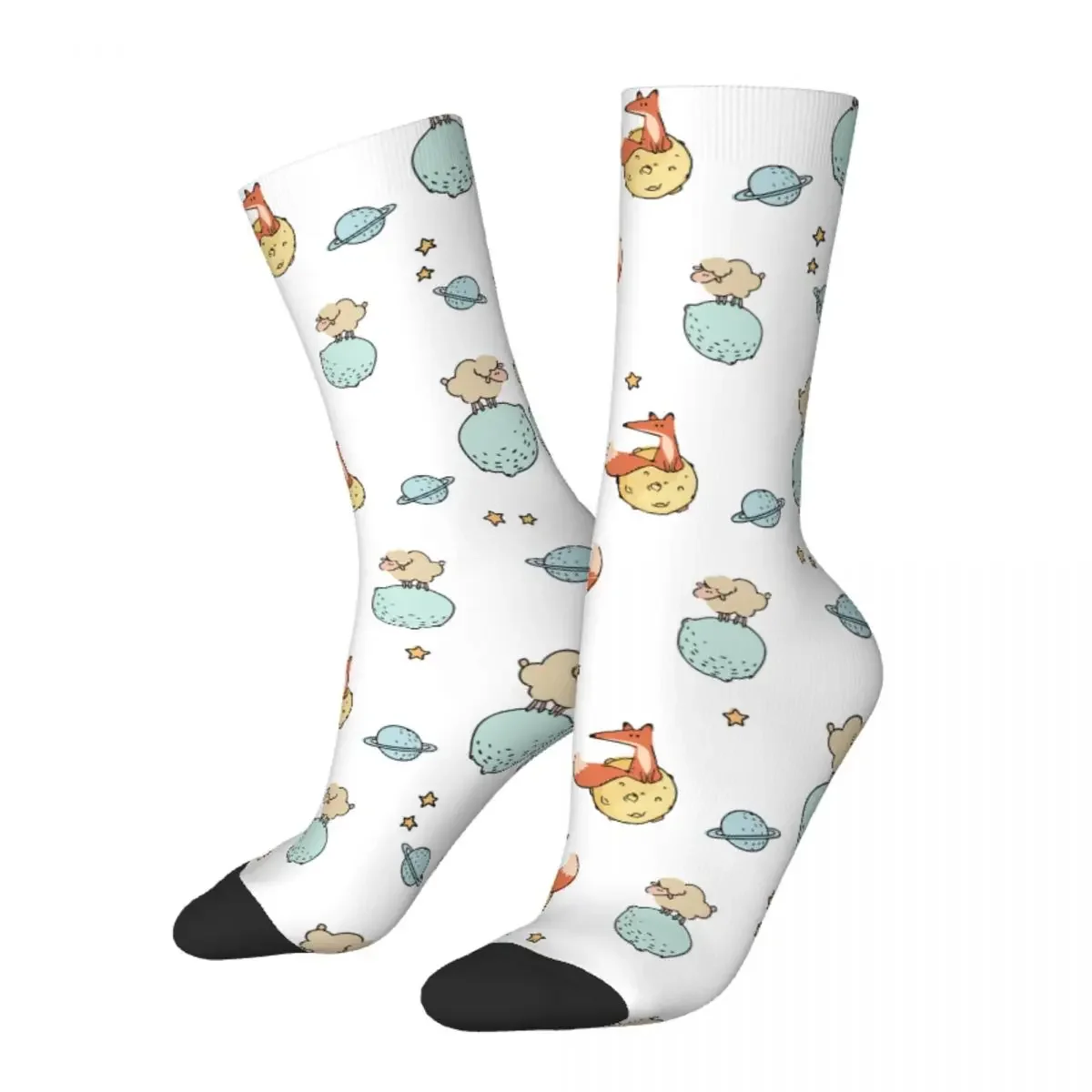 

The Little Prince Fox And Stars Sheep Socks Men Women Socks Hip Hop Spring Summer Autumn Winter Socks Gifts