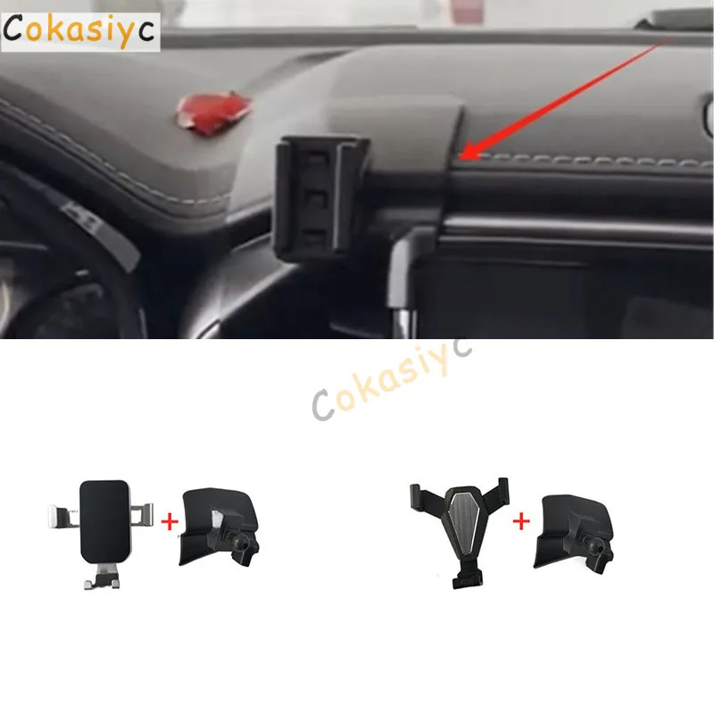 1 Conjunto de Suporte Fixo para Celular em Material ABS para Isuzu D-Max 4x4 2021-2024 - Suporte e Fixador de Celular para Carro