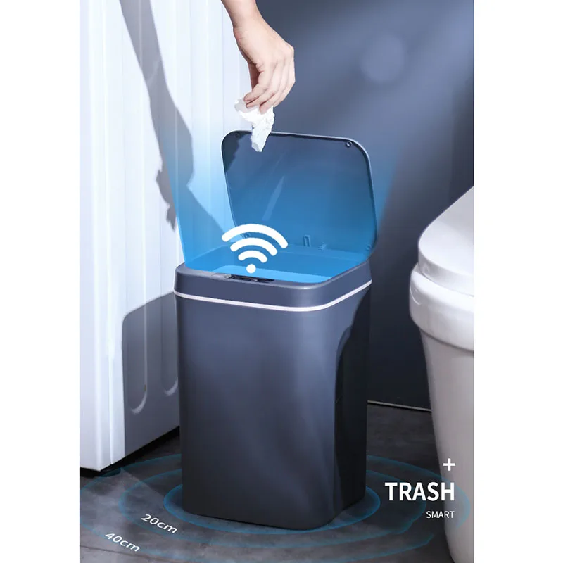 

16L Automatic Sensor Dustbin Smart Sensor Trash Can Induction Waste Bin Eco-Dustbin Household Trash Bin