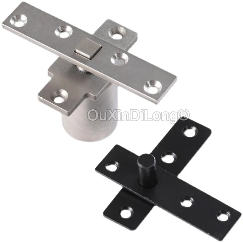 1Set Heavy Duty Extremely Narrow Door Pivot Hinges Pneumatic 360 Degree Rotation Buffer Damping w Positioning Door Hinges GF1122