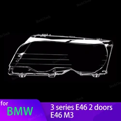 For BMW E46 Coupe Convertible 1999-2003 pre-facelift M3 2000-2006 Car Headlight Clear Lens Headlamp Clear Cover Auto Accessories