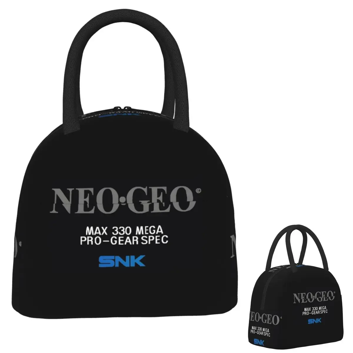 Neo Geo Logo Neogeo Arcade Insulated Lunch Bag for Women Children Portable Food Boxes Thermal Lunch Box Tote