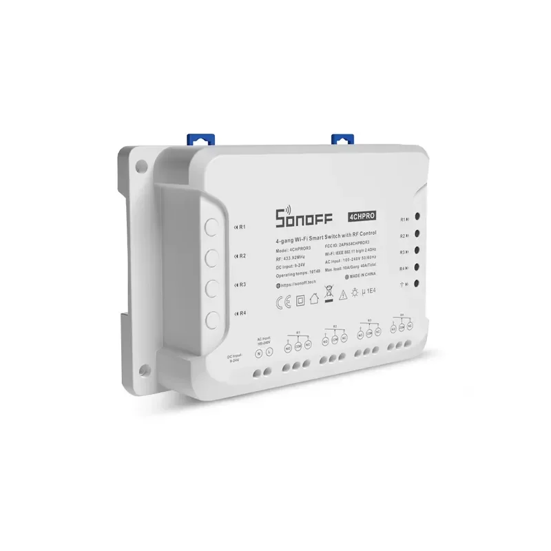 

4CH Pro R3 10A /4 Light Switch Wireless Smart Switch 433 trillion Remote Wireless Light Switch Supports 4 Devices