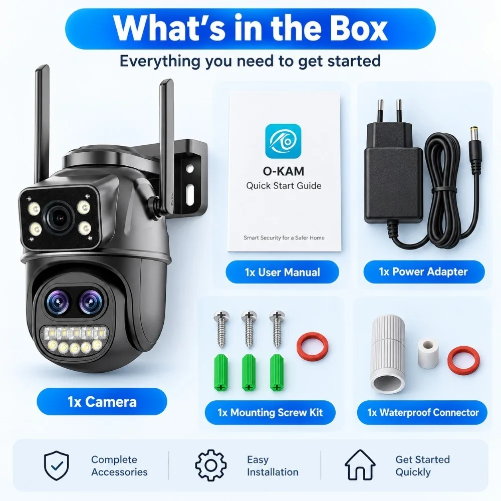 15MP WiFi Camera Outdoor PTZ 10X Zoom Dual Screen Waterproof Night Vision Human Detection Security 10MP Surveillance Camera CCTV