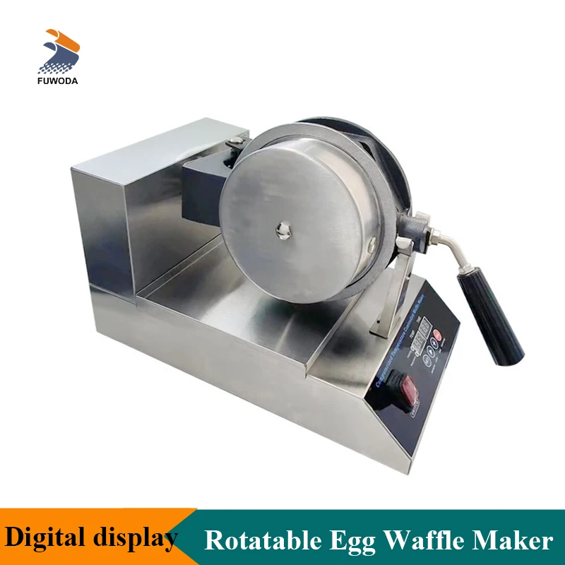 Professional Rotatable Mini Egg Waffle Maker Electric Egg Puffs Mould Muffins Making Machine Household Kitchenware