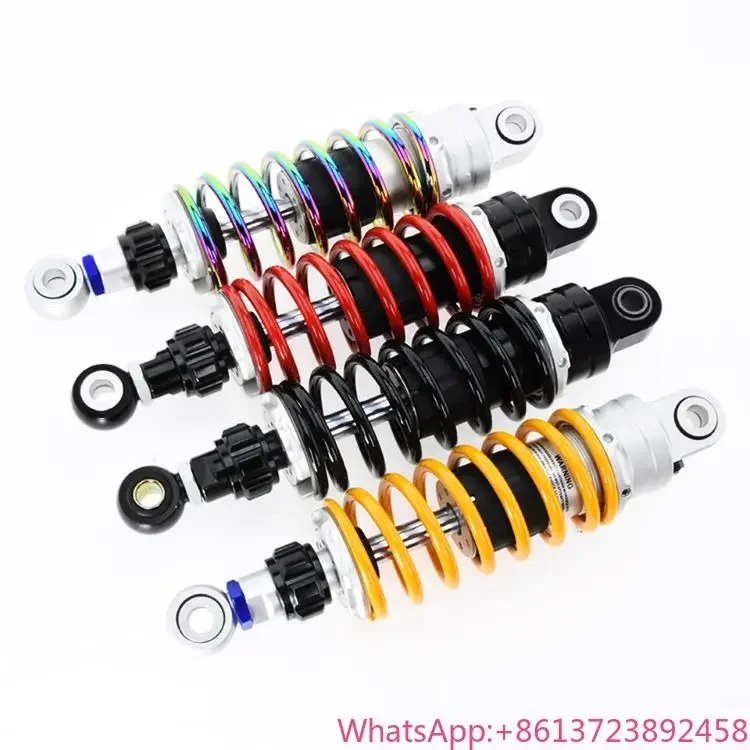 

7mm Spring 265mm 280mm 290mm 300mm 320mm Motorcycle Rear Adjust Damping Shock Absorber for R Electric Shock Absorber Car CG125