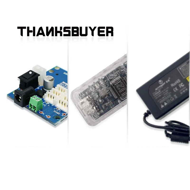 Conjunto inicial ROBOTIS Dynamixel com placa hub de energia U2D2 + conversor USB U2D2 + adaptador de alimentação 5V 12V 24V 5A