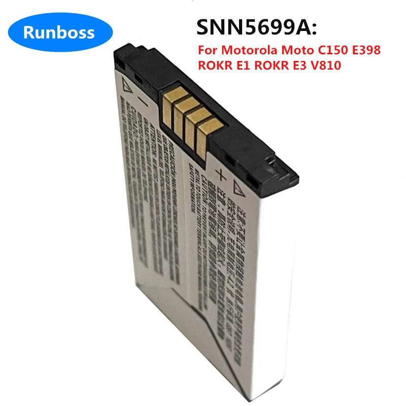 New Original 860mAh SNN5699A Battery For Motorola Moto C150 E398 ROKR E1 ROKR E3 V810 Phone