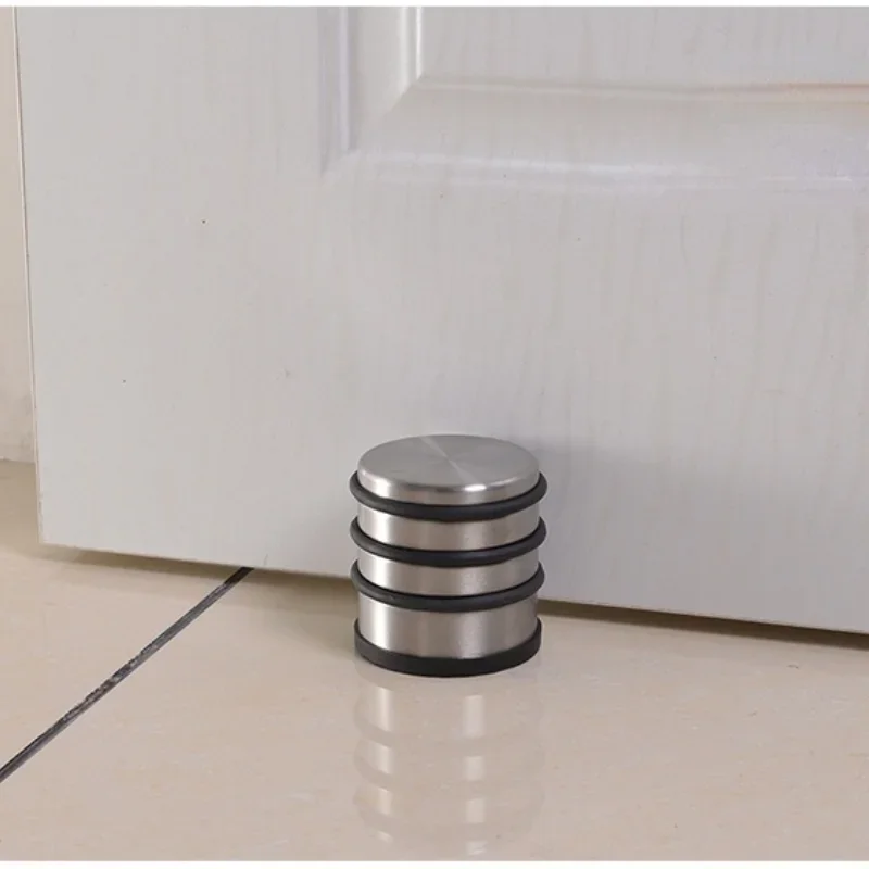 1 Pcs Durable  Floor Door Stopper Stainless  Interior Rubber Floor Mounted Door Holder Catch Stop for Door Stopper