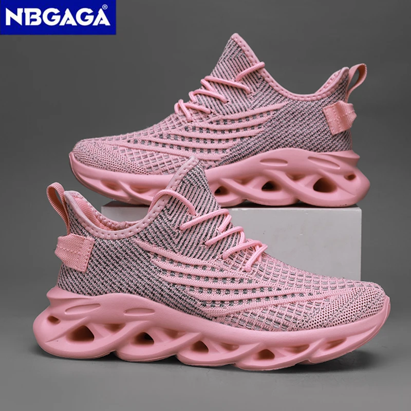 

Модные кроссовки, детские противоскользящие дышащие кроссовки для бега 5-16 лет для мальчиков и девочек, спортивный теннис на открытом воздухе, размер 28-40