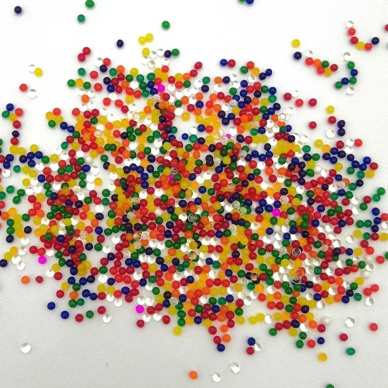 10000 pezzi perline d'acqua a forma di perla di cristallo perline d'acqua del terreno fango coltiva palline di gelatina magica 7-8MM decorazioni per la casa di nozze idrogel