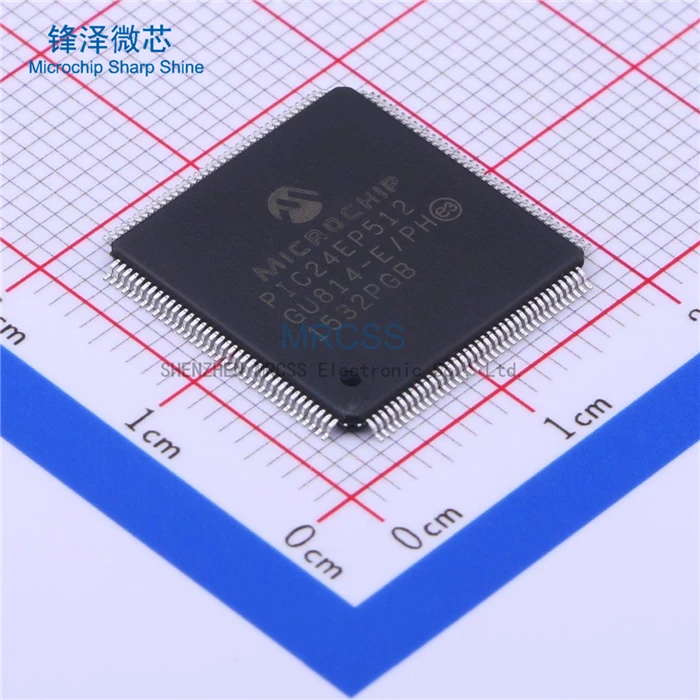 MCU 16-bit PIC24 PIC RISC 536KB Flash 3.3V 144-Pin TQFP Tray - Trays   PIC24EP512GU814-E/PH