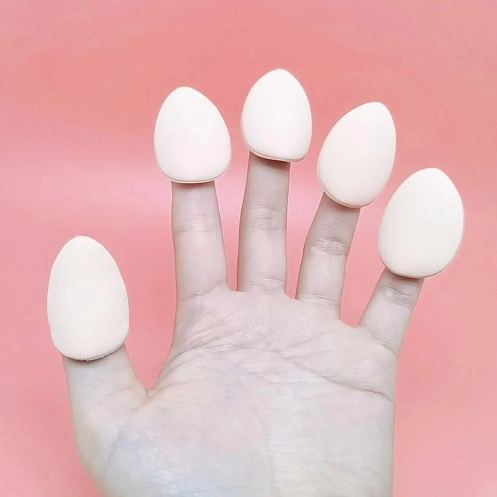 1pcs Mini Size Cosmetic Puff Water Drop Shaped Fingertip Cushion Tools Woman Makeup Concealer Undereye Beauty Air Puff Spon N5U6