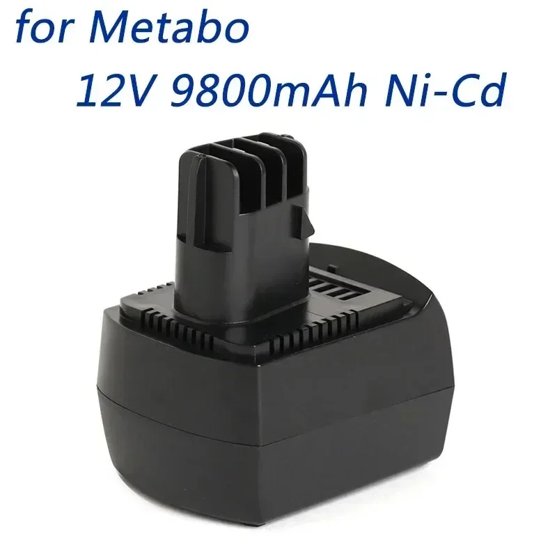 

12V battery 9800mAh Ni-Cd Replacement Power Tool Battery for METABO 6.02151.50 BZ12SP BS 12 SP BSZ 12, BZ 12 SP SSP 12, ULA96