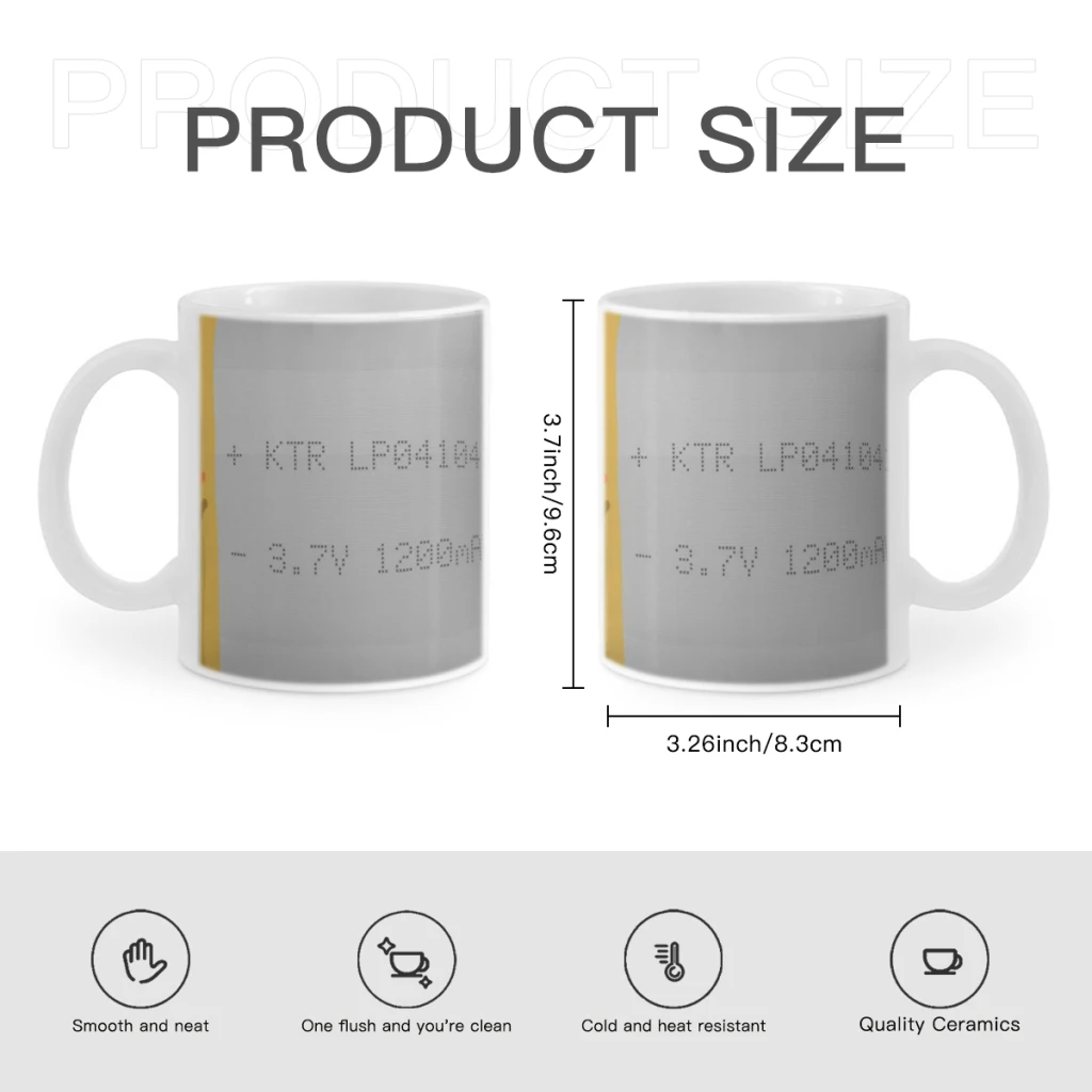 Lithium-Polymer-Battery-11oz Afternoon Tea Mug Multifunctional Ceramic Coffee Mug Porcelain Coffee Cup Drinking Cup