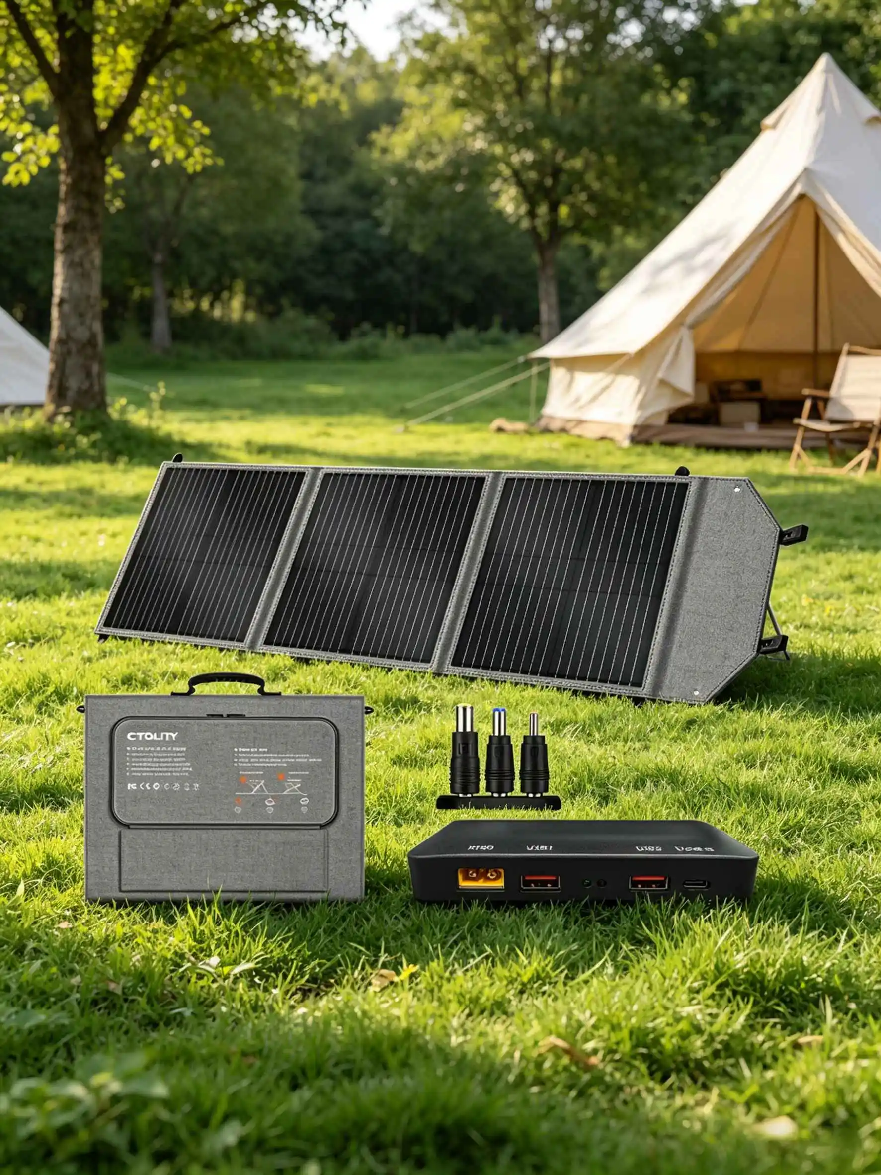 CTOLITY SP100 100W 20,5V Faltbares Solarpanel NW 4KG mit PD-Boxen, tragbar für Camping, Wohnmobil, Notfälle