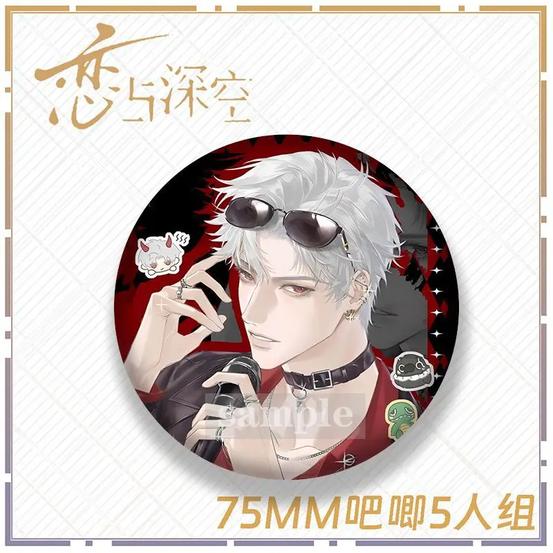 أنيمي الطرفية الحب والفضاء العميق الطرفية كزيفير زين رافاييل سيلوس الليزر بروش شارة الديكور هدية تعطي للأصدقاء