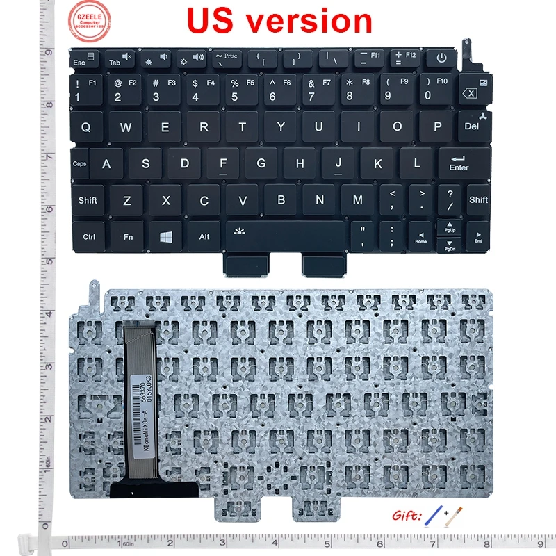 

New US keyboard For One-Netbook For One Netbook OneMix 3 One Mix 3S One-Mix 3Pro English US A09E i7-1051Y i5-10210Y Without Fram