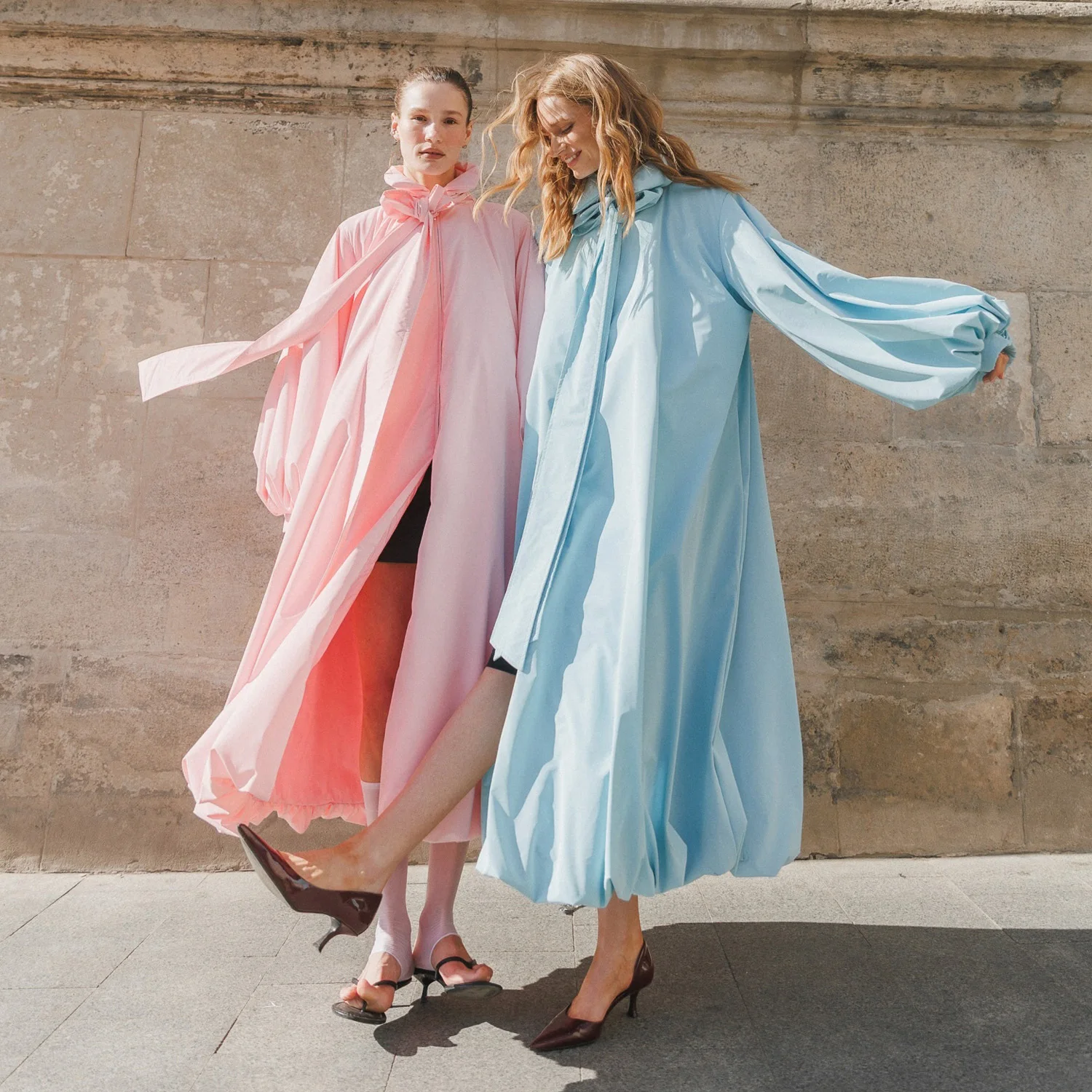 stunning-pastel-pink-blue-puff-sleeve-maxi-dress-loose-oversized-abaya-cape-dress-loose-outwear-long-coat-jacket-formal-dresses