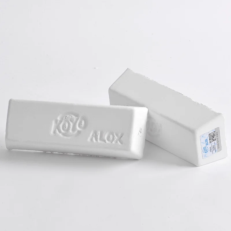 1pcs KOYO ALOX 5# White Oil Wax Polishing Paste for Plastic Stainless Steel Metal Precision Mirror Abrasive Tools 122*46*32mm