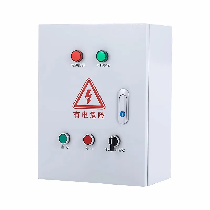 

220V/380V Automatic Water Tower Level Controller with 3-Probe Sensor, Sewage Pump Control Panel Box
