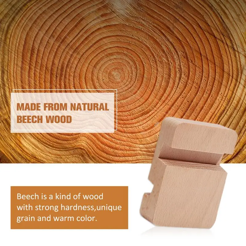 Universal Creative Cell Phone Double Slot Wood Bracket Phone Holder For Phone Desktop Stand For Ipad For Mobile Phone Holder