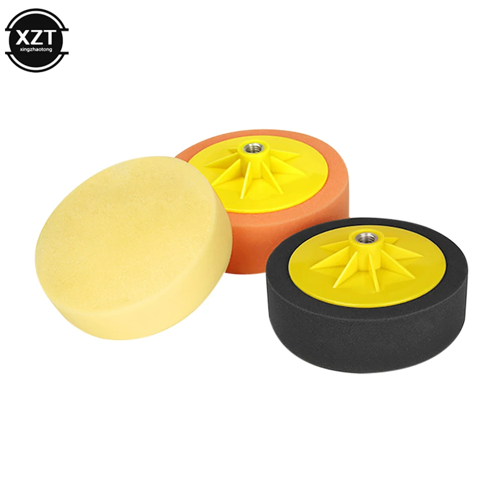 6Inch/15cm Polishing Waxing Sponge Restore Coarse Medium And Fine Screw Polishing Disk Car Beauty Mirror Repair Sponge Wheel M14