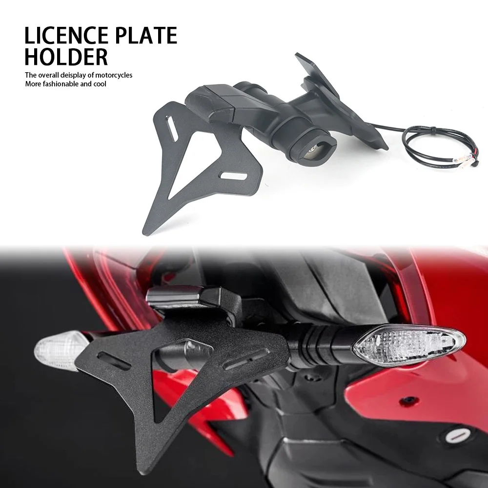 

FOR Ducati Streetfighter V4 S V4S V2 v2 Motorcycle Accessories Rear Short Tail Stock License Plate Holder Tailstock Frame Bracke