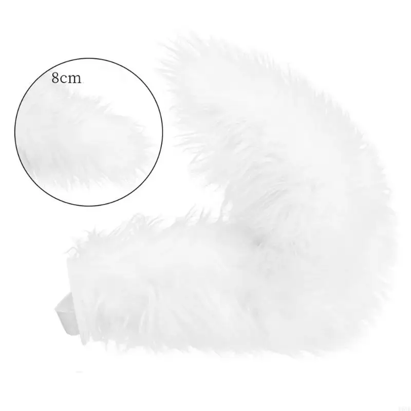 H58e vossen oren hoofdband staart fuzzy katten oren hoofdband staart halloween cosplay feest katten kostuumaccessoires voor