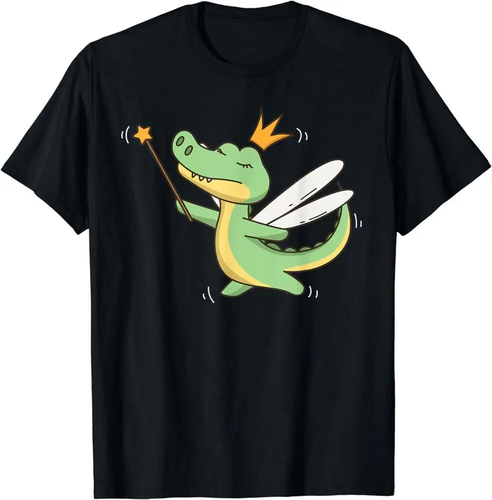 Fairy Crocodile Wildlife Mystical Animal  Lover T-ShirtAnime Pattern Clothing Y2K SummerAnime Graphic T-shirts for Men Clot