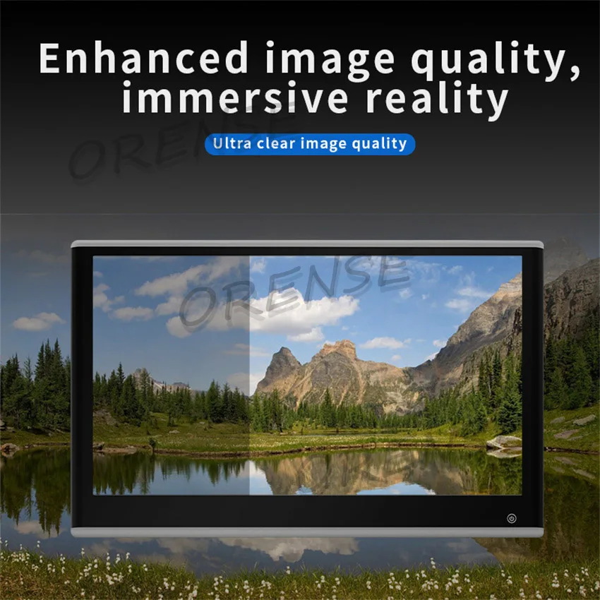 Upgrade Headrest TV Car 13.3 Inch Monitor Carplay Android 11.0 Auto Tablet Touch Screen WiFi/Bluetooth/USB/SD/HDMI In Out FM MP5