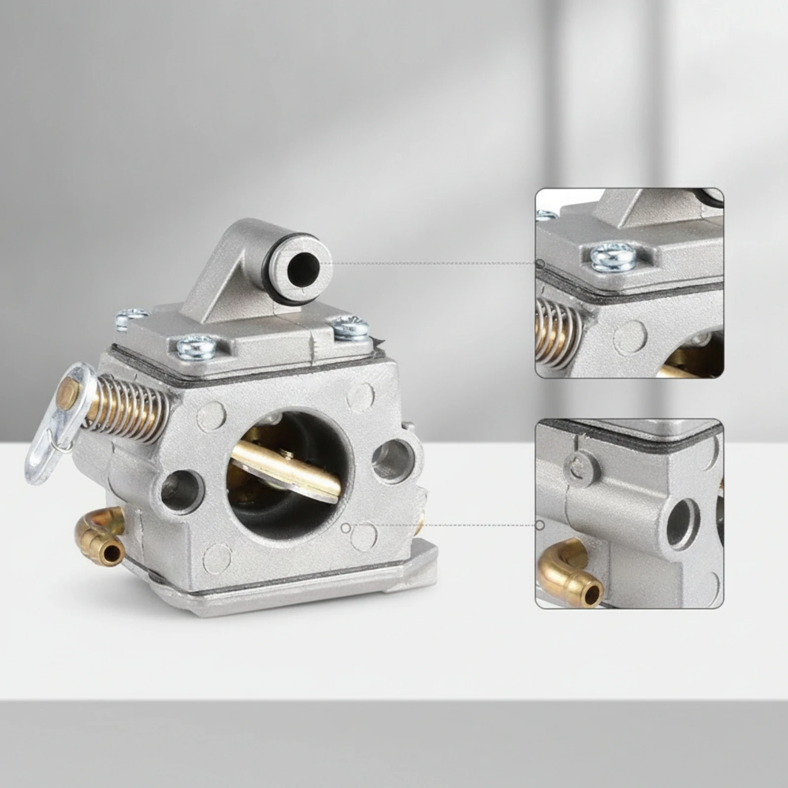 Small Engine Carburetor Gas Metal Carburetor Part Mini Heavy-Duty for DIYers, Workshop