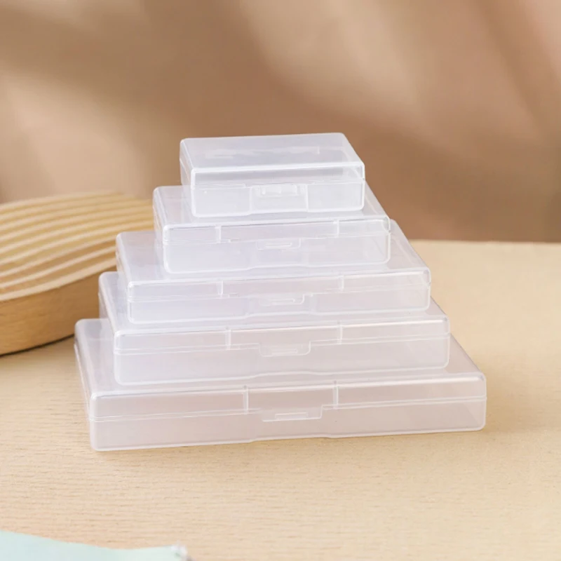 Poker Card Storage Box Multiple Sizes Rectangular PP Plastic Box Fish Hook Packaging Box Earplug Accessory Cosmetics Storage Box