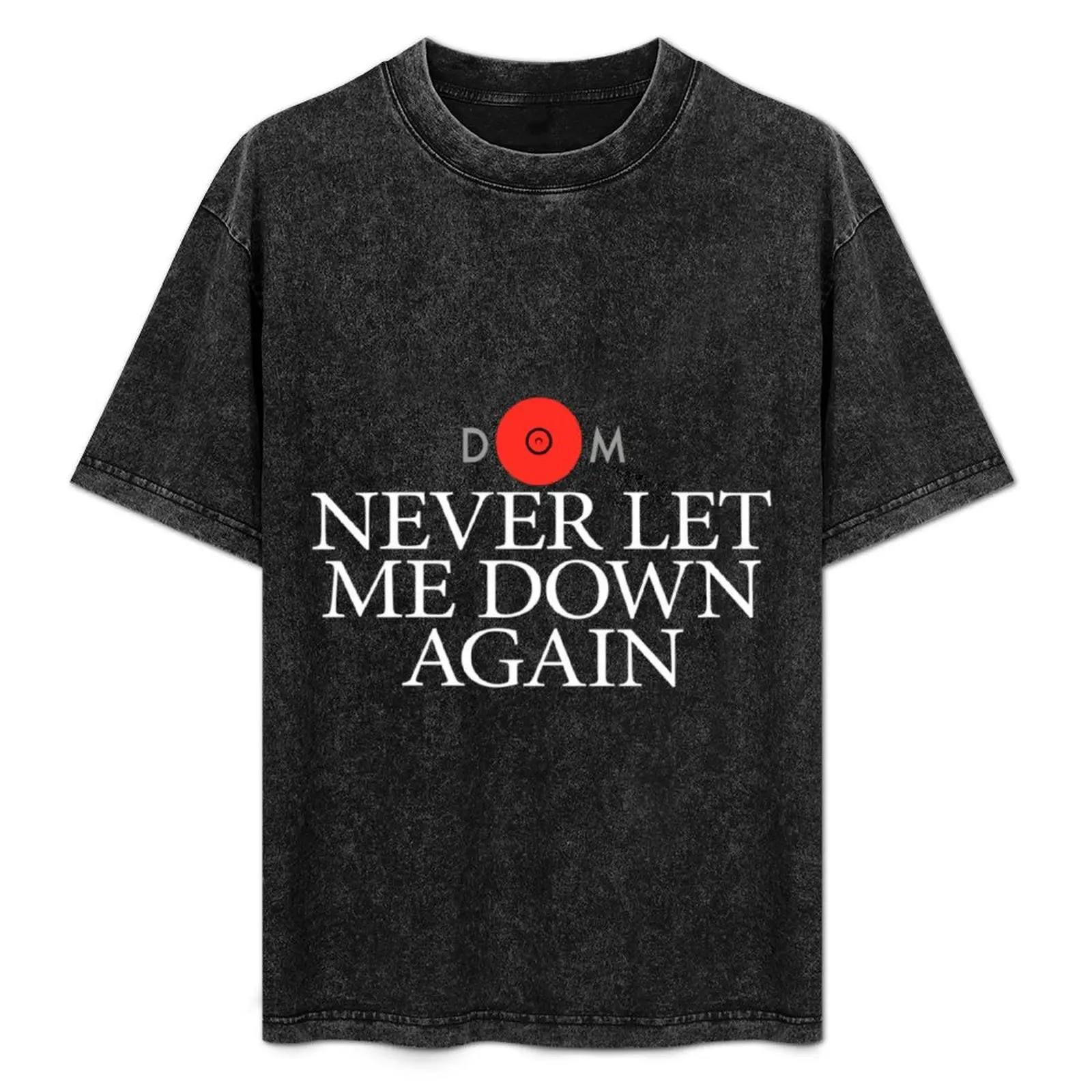 

Never Let Me Down Again DM White logo T-Shirt anime stuff anime clothes men workout shirt