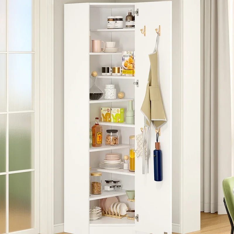 

Cabinet Corner Corner Storage Locker Small Apartment Corner Cabinet Snack Cabinet Corner Storage Cabinet Customization