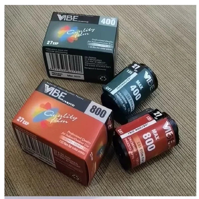 

Цветная пленка VIBE Max 400/800 ISO 400 135 35 мм, отрицательная пленка 27EXP 1/2/3/4/5 в рулоне для пленочной камеры Kodak M35 H35, 135 камеры