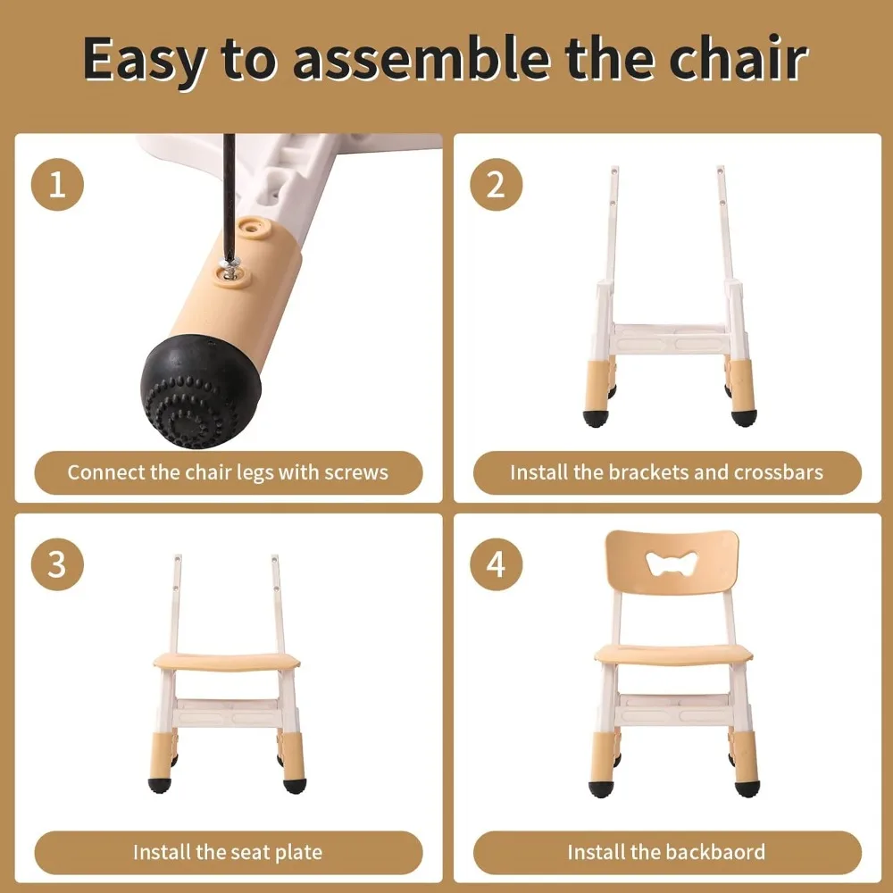 Kinderspieltisch und Stühle im Set für Kinder im Alter von 5 bis 8 Jahren mit 6 Stühlen