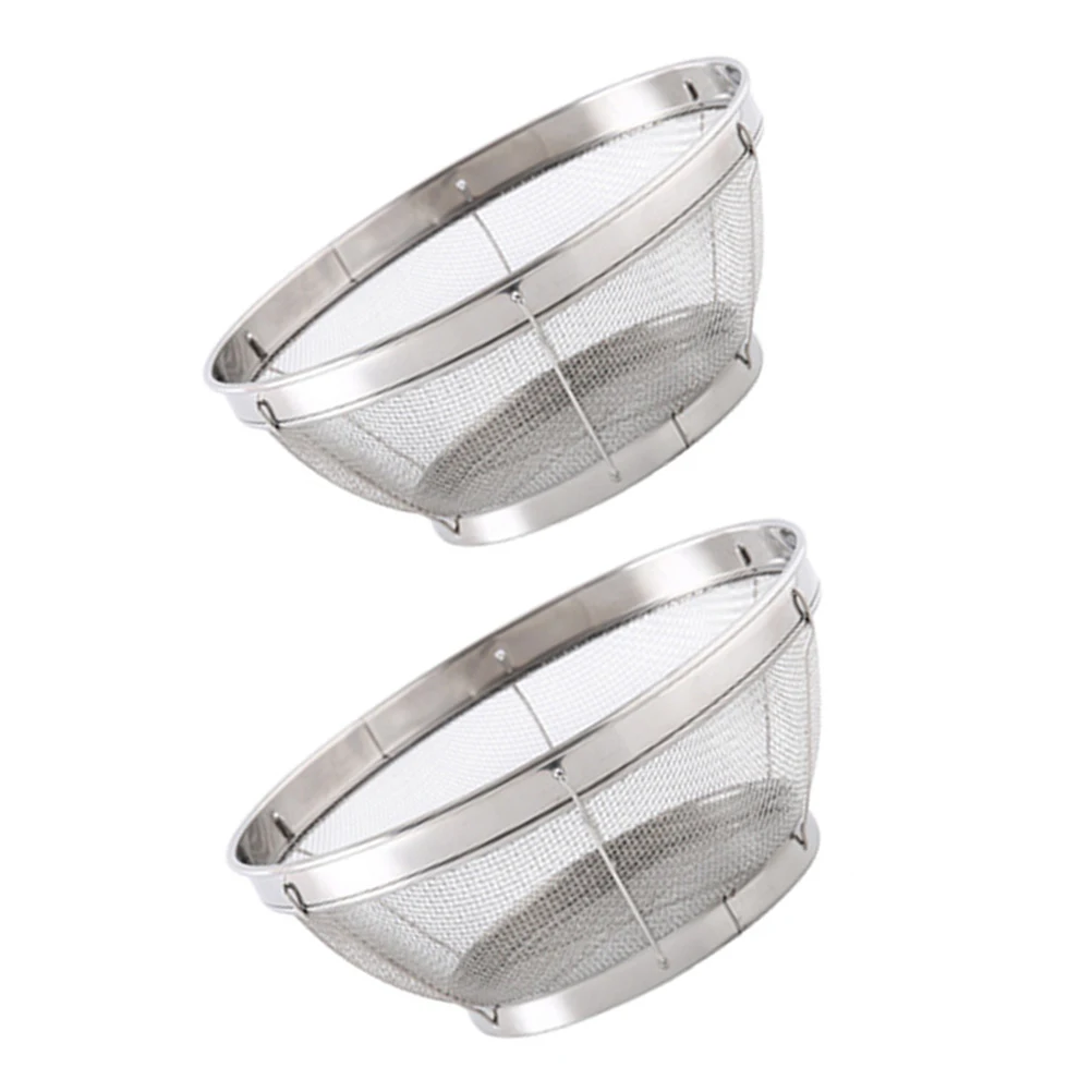 

2 Pcs Wash Basket Stainless Steel Vegetable Basin Fruit Washing Multifunctional and Bowl