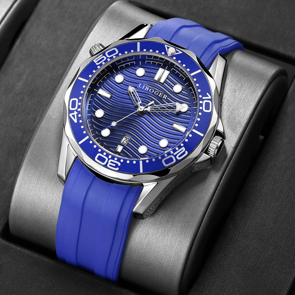 Nuevo reloj de cuarzo de acero de alta calidad para hombre, bonito y lujoso, a la moda, hip-hop