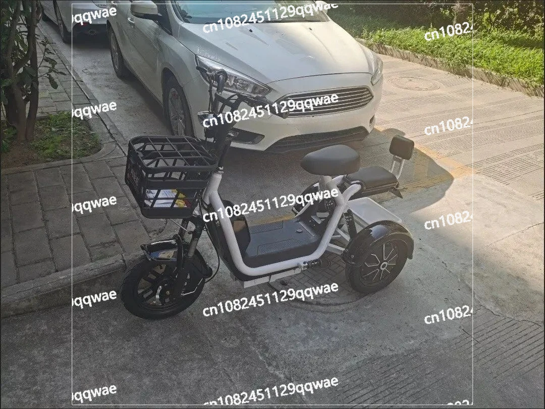 

Запас хода 30,50 км, 48-вольтовый электрический трицикл для взрослых, бытовой, малогабаритный, для отдыха и передвижения.