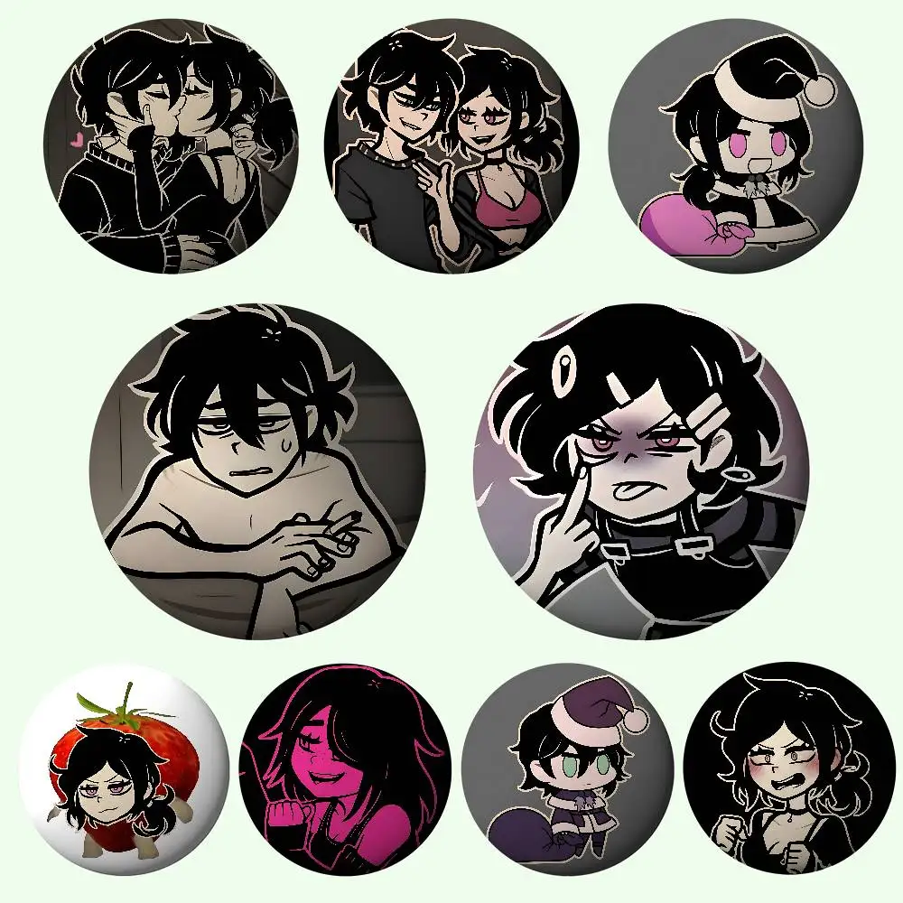 

Game H-The Coffin Of Andy And Leyley-S Badges Button PinsBrooch Creative Funny Quotes Badge Clothes Backpack Jewelry Gift For Ki