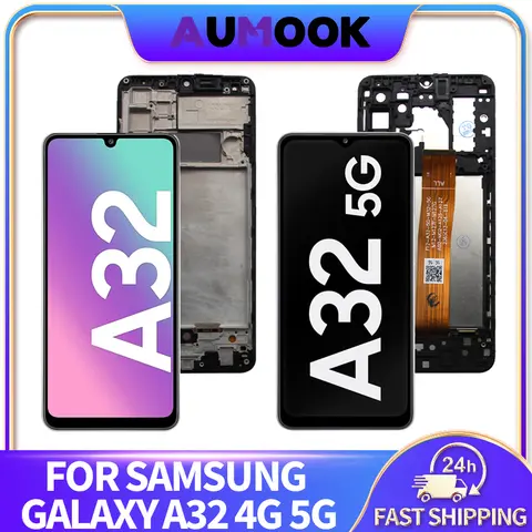 LCD Display For Samsung Galaxy A32 4G 5G A325 A326 Touch Screen Digitizer Assembly With Frame LCD Screen Display Repair Parts